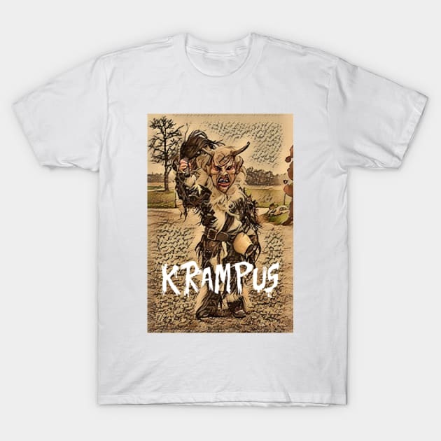 Christmas Krampus Apparel T-Shirt by Topher's Emporium